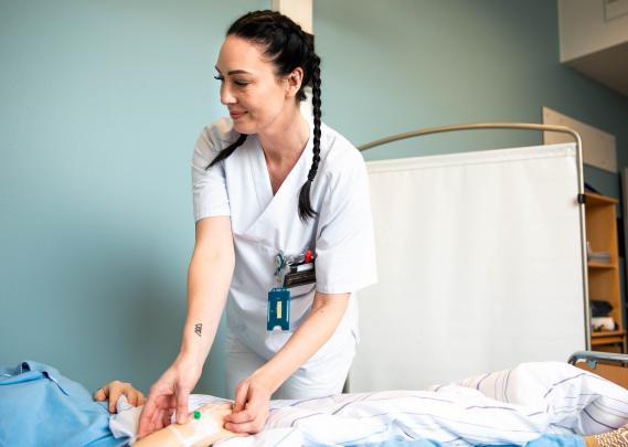 Urologisk sykepleier og medlem Anette Nyvold ved St. Olavs hospital i Trondheim