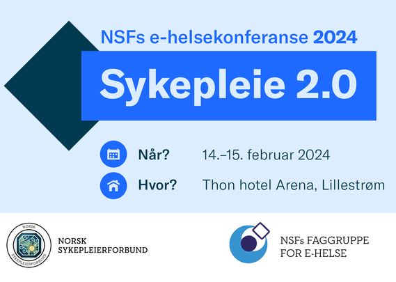 Tittelbilde for nasjonal e-helsekonferanse 2024: Sykepleie 2.0