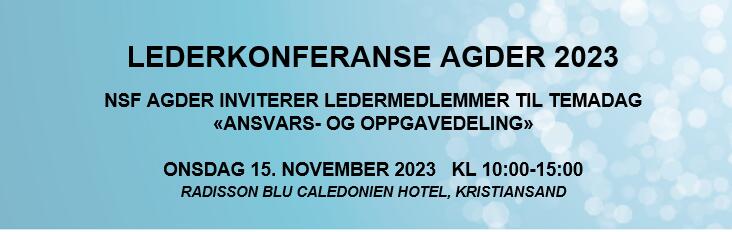 Lederkonferanse Agder 2023